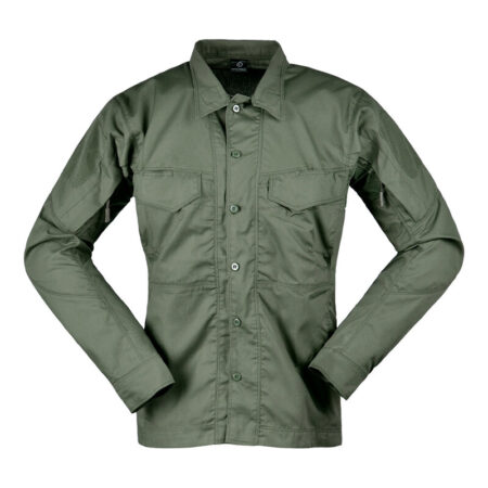 Olive Green Tactical Shirt – Ripstop, Durable, Lightweight, Breathable Long Sleeve Shirt