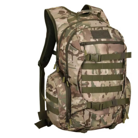 brown tactical backpack