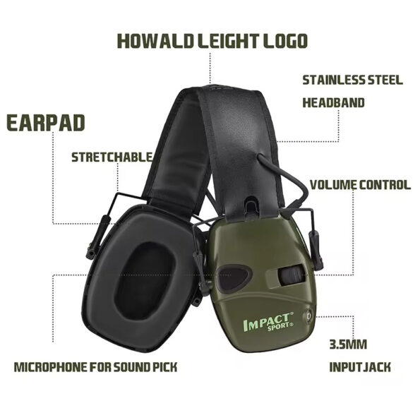 Impact Sport Electronic Earmuffs – Premium Hearing Protection Stay Alert, Stay Protected.