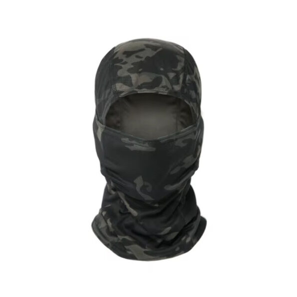 Tactical Balaclava Kenya – Black Camo Face Mask for Army and Cycling