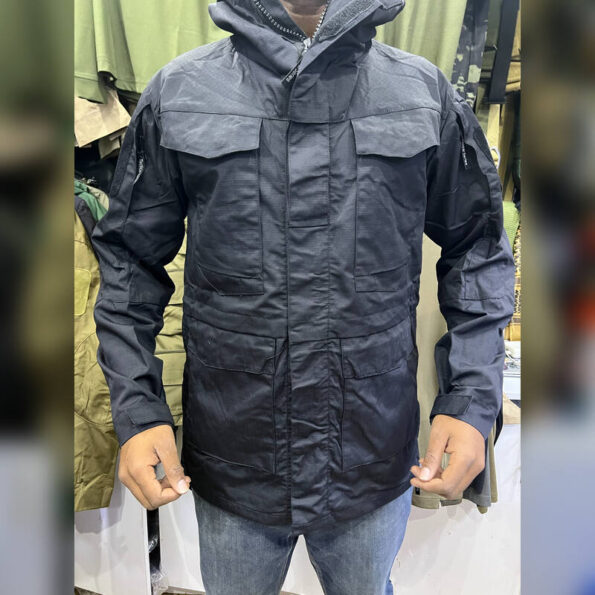 Outdoor Tactical Parka Field Black Jacket | Rugged Outdoor & Utility Wear
