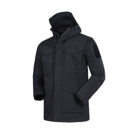 Outdoor Tactical Parka Field Black Jacket – Unstoppable All-Weather Field Gear