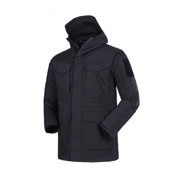 Outdoor Tactical Parka Field Black Jacket – Unstoppable All-Weather Field Gear