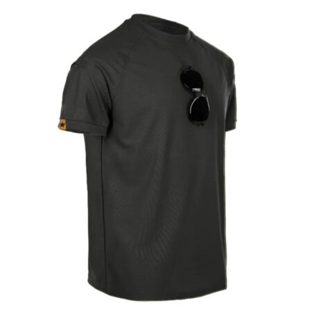 Outdoor Tactical Breathable Quick Dry Short Sleeve T-shirt (Black)