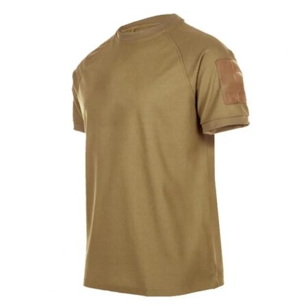 Outdoor Tactical Breathable Quick Dry Short Sleeve T-shirt (Brown)