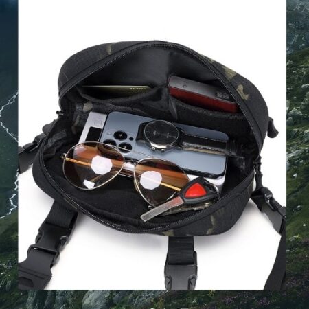 Tactical Chest Rig Bag – Lightweight & Durable Chest Pack for Outdoor, Hiking, Airsoft, and Utility Use