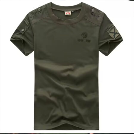 Tactical Utility T-Shirt – Comfortable Outdoor Style with Shoulder Pockets