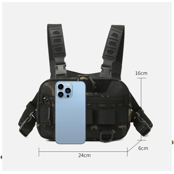 Tactical Chest Rig Bag – Lightweight & Durable Chest Pack for Outdoor, Hiking, Airsoft, and Utility Use