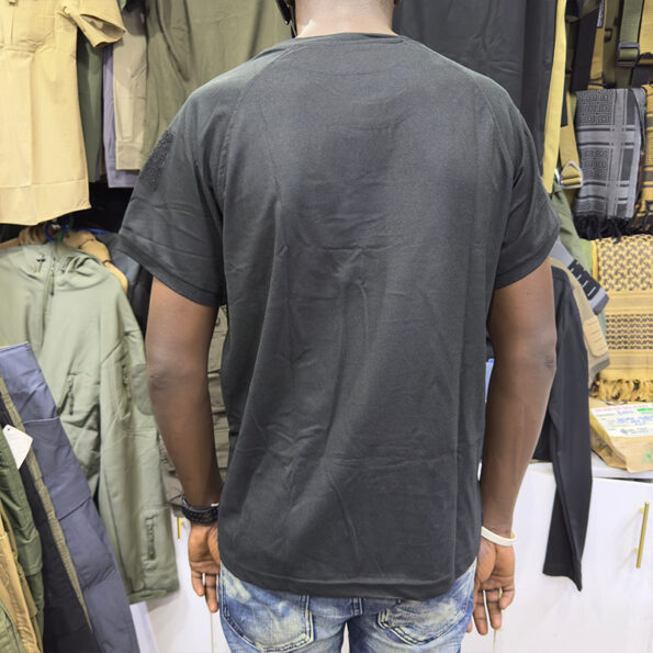 Outdoor Tactical Breathable Quick Dry Short Sleeve T-shirt (Black)