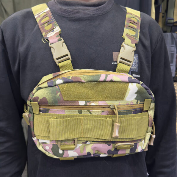 Tactical Chest Rig Bag – Lightweight & Durable Chest Pack for Outdoor, Hiking, Airsoft, and Utility Use