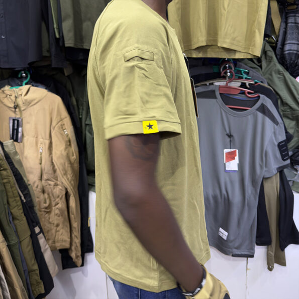 Outdoor Tactical Breathable Quick Dry Short Sleeve T-shirt (Brown)