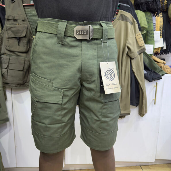 Han Wild Tactical Cargo Shorts for Men – Durable Outdoor Multi-Pocket Shorts