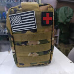 Emergency Survival Kit and First Aid Kit Professional Survival Gear SOS Emergency Tool with Molle Pouch (Multicam CP))