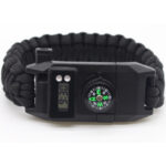 Multifunction Survival Paracord Bracelet with Compass, Watch & Emergency Tools