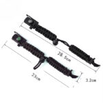 Paracord Survival Bracelet with Compass, Fire Starter & Emergency Whistle – Outdoor Adventure Gear