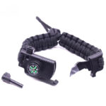 Paracord Survival Bracelet with Compass, Fire Starter & Emergency Whistle – Outdoor Adventure Gear