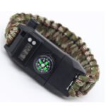 Multifunction Survival Paracord Bracelet with Compass, Watch & Emergency Tools
