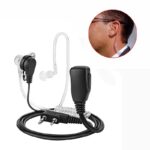 Walkie Talkie Earpiece with PTT Mic – Acoustic Tube Design, 2-Pin Connector