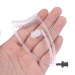 Walkie Talkie Earpiece with PTT Mic – Acoustic Tube Design, 2-Pin Connector