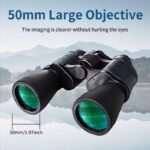 80×80 High-Power Binoculars with 50mm Objective Lens – Waterproof Outdoor Viewing Binoculars
