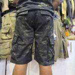 Ultimate Tactical Cargo Shorts – Ripstop Jogger Style (Black Camo)