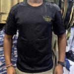 Tactical Utility T Shirt Comfortable Outdoor Style with Shoulder Pockets | Tactical T-Shirt Kenya (Black)