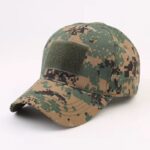 Tactical Utility Caps with Velcro Patch – Adjustable Outdoor & Everyday Wear Hats (Woodland Digital Camo))
