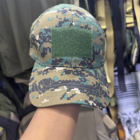 Tactical Utility Caps with Velcro Patch – Adjustable Outdoor & Everyday Wear Hats (Digital Camo Dark)