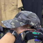 Tactical Utility Caps with Velcro Patch – Adjustable Outdoor & Everyday Wear Hats (Black Camo)