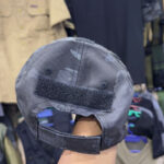 Tactical Utility Caps with Velcro Patch – Adjustable Outdoor & Everyday Wear Hats (Black Camo)