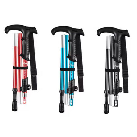 foldable hiking pole kenya lightweight trekking support pole for outdoor use