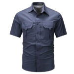 navy blue spandex short sleeve shirt kenya breathable stretch lightweight smart fit