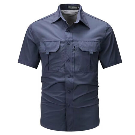 navy blue spandex short sleeve shirt kenya breathable stretch lightweight smart fit