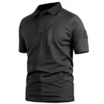 pavehawk black polo t-shirt kenya stylish breathable tactical casual wear