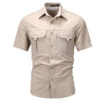 Navy blue spandex-short-sleeve-shirt