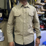Khaki-Short-Seleved-Shirt