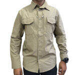 Khaki-Short-Seleved-Shirt