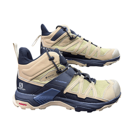 Brown Salomon Shoes for hiking, outdoor activities, and casual wear