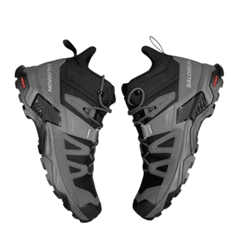 Grey Salomon Shoes for hiking, outdoor activities, and casual wear