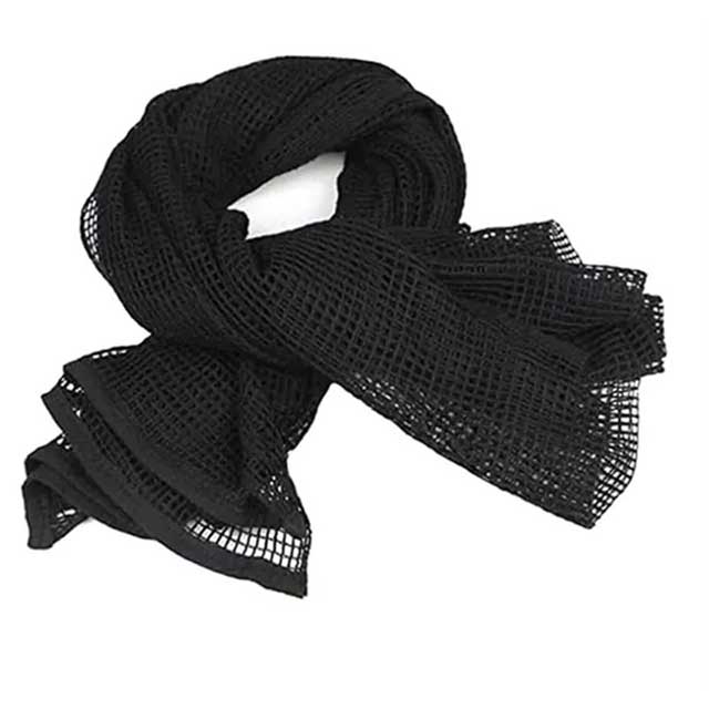 Black-Faceveil-Mask Faceveil Breathable Tactical Face Cover for Military, Security, Motorcycle, and Outdoor Use