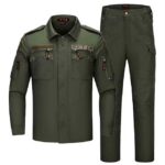 Green F116 Uniform Tactical Security and Military Training Uniform for Men