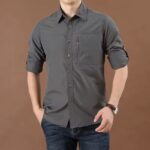 Grey-Spandex-Outdoor-Shirts